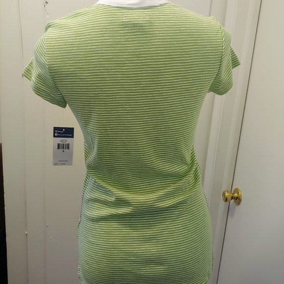 NWT Chaps green and white striped t-shirt - Picture 4 of 4